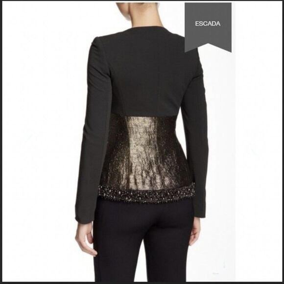 Escada Birkan Women's Beaded Trim Jacket–Brand New - Picture 7 of 8
